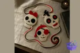 Crochet Skull Garland Desen PDF - El İşi ve Kesim Dosyası (SVG, DXF, EPS, PNG) - detaylı önizleme 2