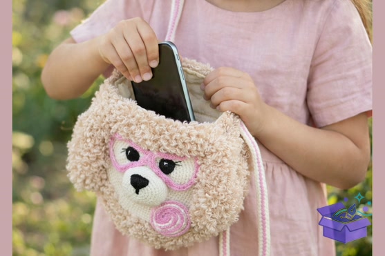 Crochet Poodle Bag Desen PDF - El İşi ve Kesim Dosyası (SVG, DXF, EPS, PNG)