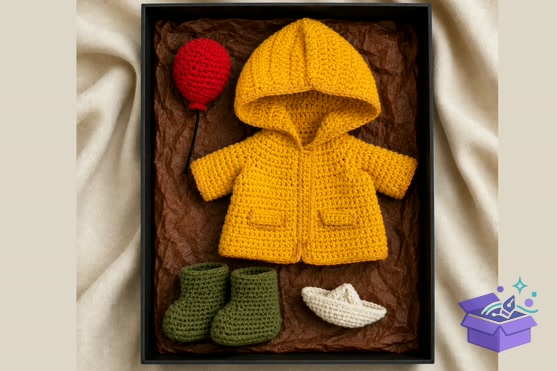 Autumn Doll Clothes Crochet Desen - Makine Nakış Deseni (SVG, DXF, EPS, PNG)