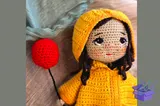 Autumn Amigurumi Doll Desen – Raincoat - Makine Nakış Deseni (SVG, DXF, EPS, PNG) - detaylı önizleme 2