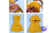Autumn Amigurumi Doll Desen – Raincoat - Makine Nakış Deseni (SVG, DXF, EPS, PNG) - detaylı önizleme 5