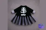 Skeleton Ballerina Doll Clothes Desen - El İşi ve Kesim Dosyası (SVG, DXF, EPS, PNG) - detaylı önizleme 4