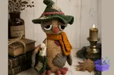 Vintage Crochet Owl Desen - El İşi ve Kesim Dosyası (SVG, DXF, EPS, PNG) - detaylı önizleme 2