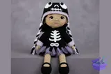 Skeleton Ballerina Crochet Desen - El İşi ve Kesim Dosyası (SVG, DXF, EPS, PNG) - detaylı önizleme 2