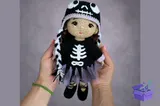 Skeleton Ballerina Crochet Desen - El İşi ve Kesim Dosyası (SVG, DXF, EPS, PNG) - detaylı önizleme 3