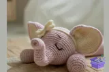 Sleepy Elephant Snuggler Crochet PDF - El İşi ve Kesim Dosyası (SVG, DXF, EPS, PNG) - detaylı önizleme 2