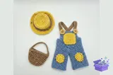 Little Gardener Mouse Crochet Desen - El İşi ve Kesim Dosyası (SVG, DXF, EPS, PNG) - detaylı önizleme 5