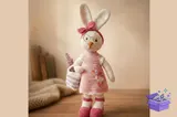 Crochet Bunny Doll Desen PDF - El İşi ve Kesim Dosyası (SVG, DXF, EPS, PNG) - detaylı önizleme 4