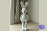 Crochet Bunny Desen PDF - El İşi ve Kesim Dosyası (SVG, DXF, EPS, PNG) - detaylı önizleme 2