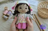 Amigurumi Lamb Hat Doll Crochet Desen - El İşi ve Kesim Dosyası (SVG, DXF, EPS, PNG) - detaylı önizleme 2