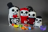 Cadılar Bayramı Crochet Skeleton Nesting Dolls - El İşi ve Kesim Dosyası (SVG, DXF, EPS, PNG) - detaylı önizleme 1