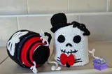 Cadılar Bayramı Crochet Skeleton Nesting Dolls - El İşi ve Kesim Dosyası (SVG, DXF, EPS, PNG) - detaylı önizleme 3