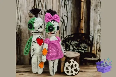 🧶 Amigurumi Voodoo Dolls Desen - El İşi ve Kesim Dosyası (SVG, DXF, EPS, PNG) - El İşi & Zanaat İndir (DXF, SVG, EPS)