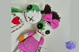 🧶 Amigurumi Voodoo Dolls Desen - El İşi ve Kesim Dosyası (SVG, DXF, EPS, PNG) - detaylı önizleme 3