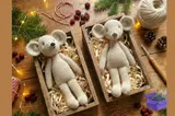 Amigurumi Crochet Mouse Desen PDF - El İşi ve Kesim Dosyası (SVG, DXF, EPS, PNG) - detaylı önizleme 6